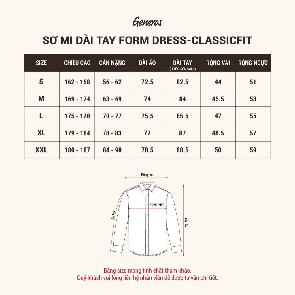 Áo Sơ Mi Dài Tay Classic Fit Generos 010126198MF #3
