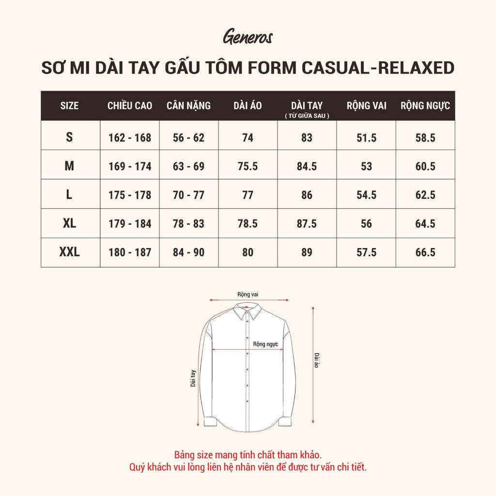 Áo Sơ Mi Dài Tay Relaxed Generos 010126200MF Ghi #2