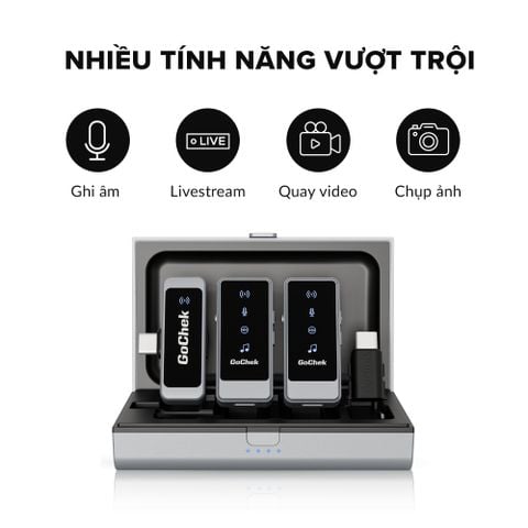  Micro thu âm không dây GoChek Ultra S24 