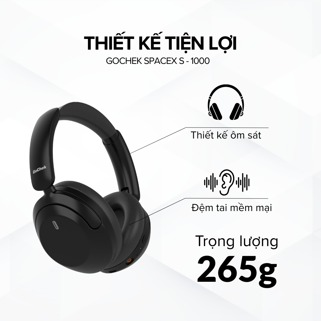 Tai nghe không dây GoChek SpaceX S-1000