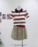  Áo dệt kim cổ polo sọc 2520 