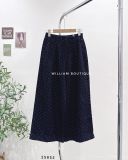  Quần jean ống rộng chấm bi 9016 