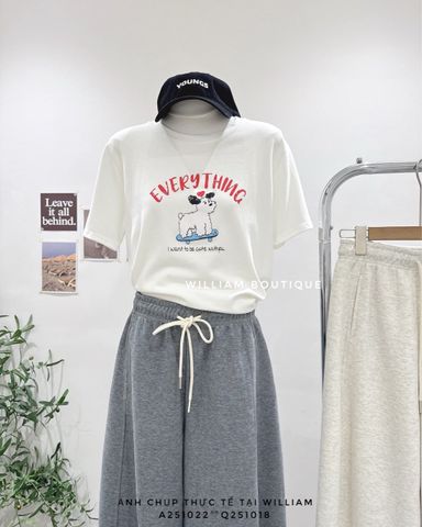  Quần nỉ ống rộng baggy 6327 