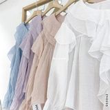  Áo SM babydoll voan bèo 6058 