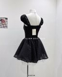  Đầm voan bi ngắn xoè phồng VN 3811 