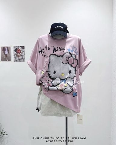  Áo thun oversize HELLO KITTY 8101 