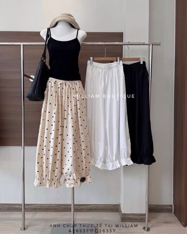  Quần vải nhún gấu 3051 