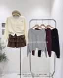  Áo khoác cardigan len mỏng thêu chữ 5602 