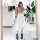  Áo caro crop TD 2198 - CAM 