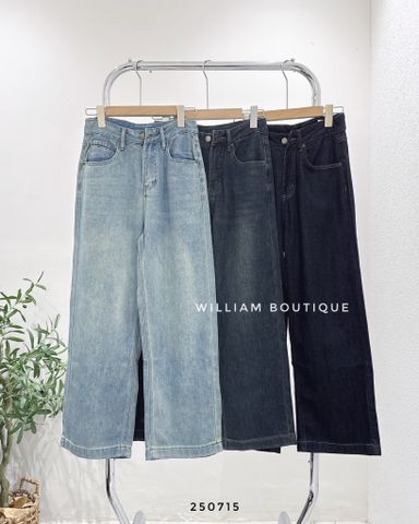  Quần jean suông trơn 3292 