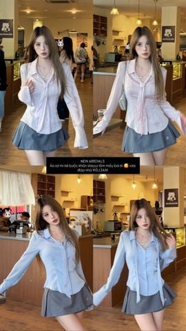  Áo sơ mi kẻ cavat 279 