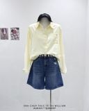  Áo sơ mi cotton ngắn 1 túi 3927 
