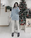  Áo len cutout cổ 1068 