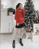  Áo len cutout cổ 1068 