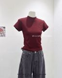  Áo thun tay ngắn cổ cao đính ngựa 1871 