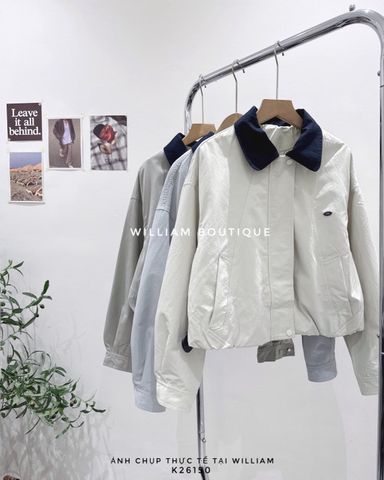  Áo khoác kaki cổ đức đen 1702 