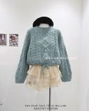  Áo len thừng rút eo 2552 