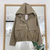  Áo khoác nón rút eo nút bấm 8809 