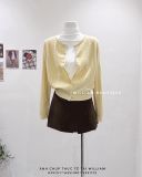  Áo khoác cardigan len gân cổ tròn 5589 