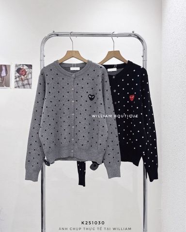  Áo khoác cardigan len bi PLAY 625 