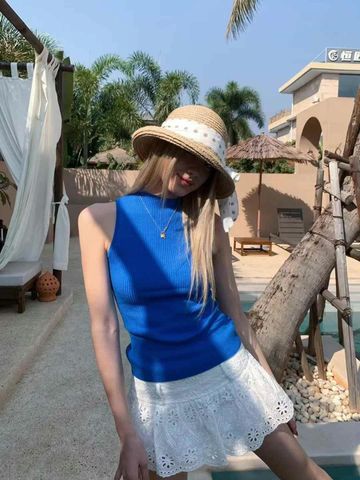  Váy xô ren trắng ngắn 5235 