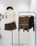  Áo dệt kim mỏng trễ vai xéo tà 8271 