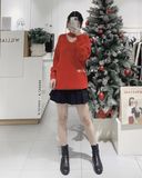  Áo len cutout cổ 1068 
