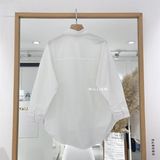  Áo SM cotton trắng 2 túi 240 