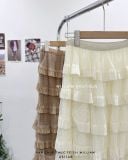  Váy lưới bi dài xếp tầng 897 