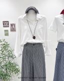  Quần jean suông rộng kẻ sọc 9015 