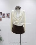  Áo khoác cardigan len gân cổ tròn 5589 