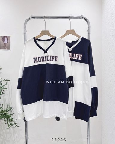  Áo hoodie cổ tim MORELIFE 6891 