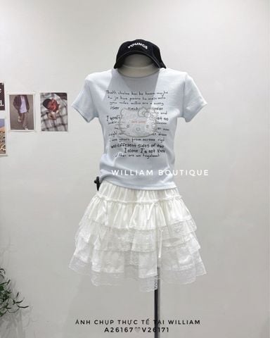  Áo thun KITTY ren chữ 3316 