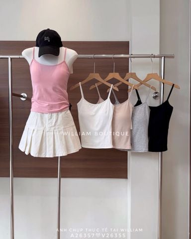  Áo dây basic kèm mút 2417 