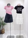  Quần short jean ngố trên gối 652 