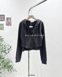  Set áo khoác thun ôm có nón + áo ba lỗ 8712 