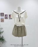  Áo dệt kim tay ngắn Sailor 1019 