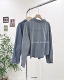  Áo sơ mi denim kẻ sọc 8089 