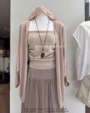  Set bộ áo váy dài + cardigan 5801 