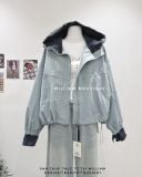  Áo khoác dù nón phối caro 1682 