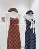  Áo khoác cardigan len gân mỏng 2329 