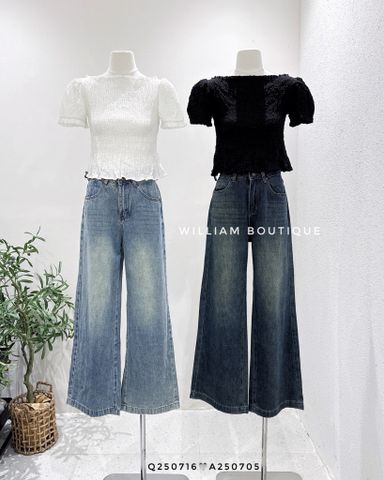  Quần jean suông wax 3250 