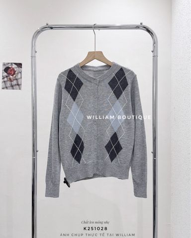  Áo khoác cardigan len trám 7370 