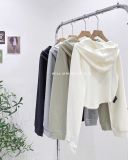  Set áo khoác thun ôm có nón + áo ba lỗ 8712 