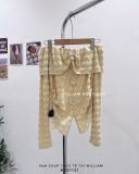  Áo len trễ vai xẻ giữa 8291 