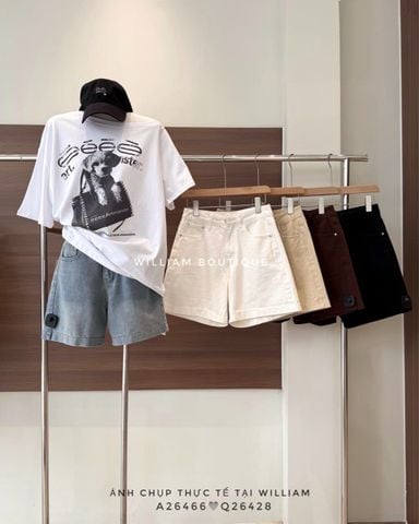  Quần short jean thêu ngựa 118 