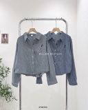  Áo sơ mi denim kẻ sọc 8089 