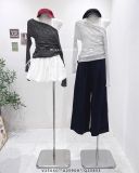  Áo tay dài trễ vai sọc + ba lỗ 6748 