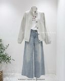  Áo khoác bomber nút cổ cao 516 