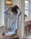  Áo sm sọc xanh 8606 